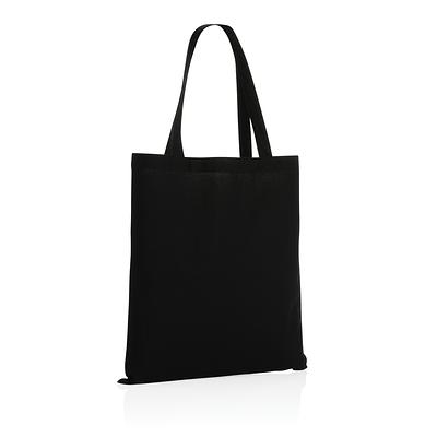 Tote negra de algodón reciclado 145gr