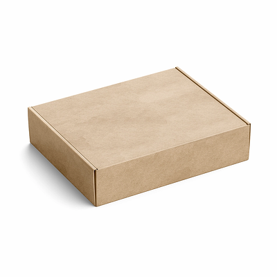 Mailer box kraft con impresión en tapa