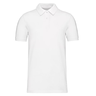Polo Blanco Piqué Hombre