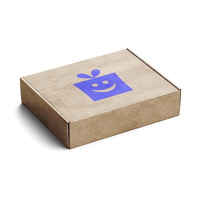 Boîte mailer en kraft avec impression sur le couvercle