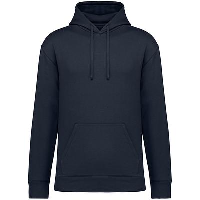 Sudadera ecorresponsable con capucha y hombros caídos, felpa perchada unisex