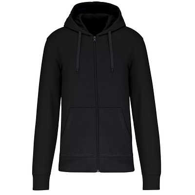 Sudadera Negra capucha y cremallera