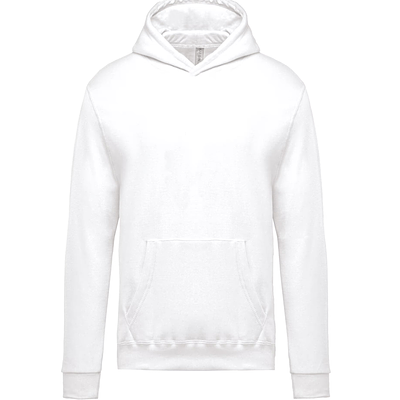Sudadera blanca capucha niños