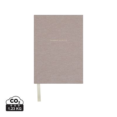 Diario de papel reciclado VINGA Thankfulness GRS