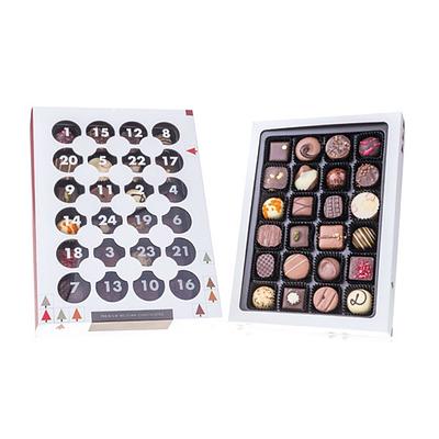 Calendario Adviento con chocolates premium